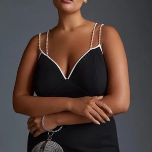 Anthropologie Maeve Pearl-Strap Midi Dress Size MP $170.00